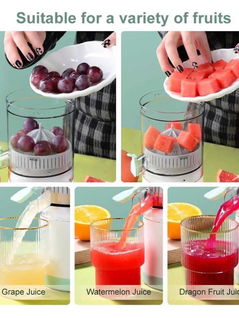 USB Rechargeable Citrus lemon juicer Blender automatic fresh juicer orange blend